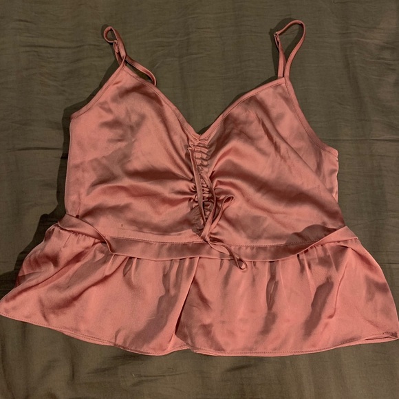 Abercrombie & Fitch Tops - Satin crop top